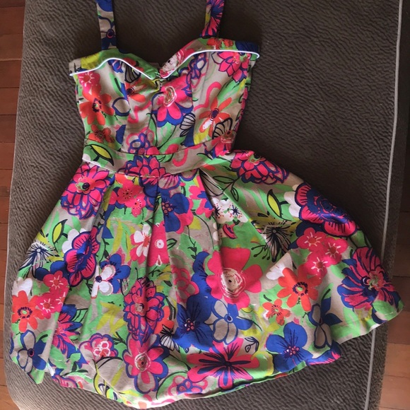 Floratina Beach Bash pinup rockabilly floral funky - Picture 3 of 8